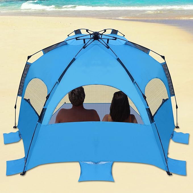 Strong Camel Beach Canopy Sun Shade Shelter Camping Pop Up Tent Outdoor Portable Waterproof W Carry Bag