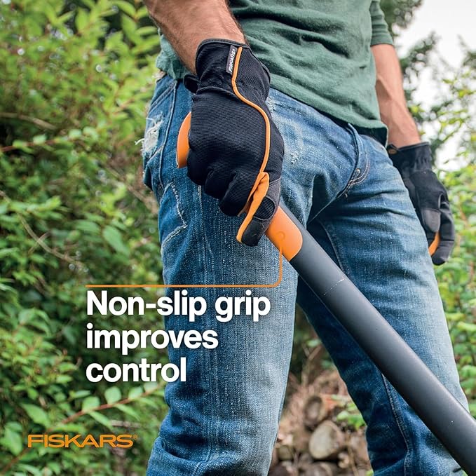 Fiskars 28 Hookaroon Saves Your Back - Lift Drag &amp Load Heavy Rounds of Firewood and Split Wood - Sharp and Lightweight Pick Tool for Logs - Pickaroon Logging Tool - Forestry Tools