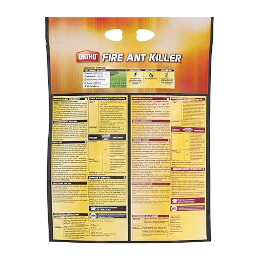 Ortho Fire Ant Killer Broadcast Granules - Fire Ant Granules for Outdoors Kills Mounds in 15 Minutes 6 Month Protection Treats Up To 5000 sq. ft. 11.5 lb.