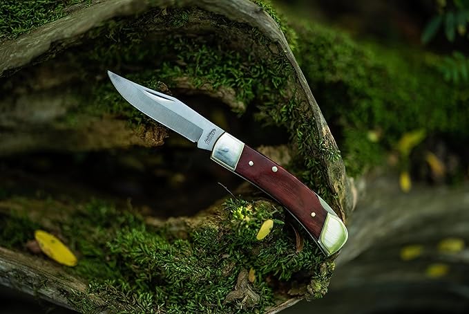 Uncle Henry LB5 Smokey Lockback Folding Pocket Knife Brown 6-1/2