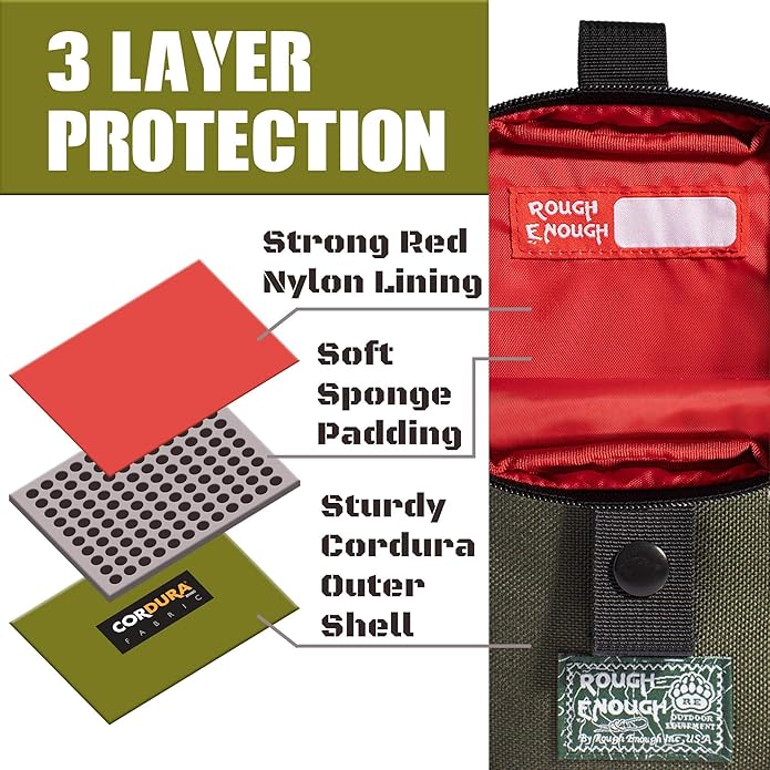 Rough Enough Smalll Crossbody Bag Cell Phone Purse for Men Women Bundle Set