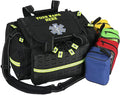 Lightning X Personalized EMT Trauma Bag – Large ALS Medical Bag with 6 Color-Coded Pouches MOLLE Panel Waterproof Bottom Reflective EMS Gear Custom Embroidered Name or Logo | LXMB35