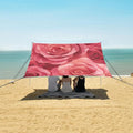 ALAZA Red Rose Seamless Beach Tent Sun Shelter Portable Canopy Sunshade for Outdoor Camping Picnics Backyard Fun 10x9 ft