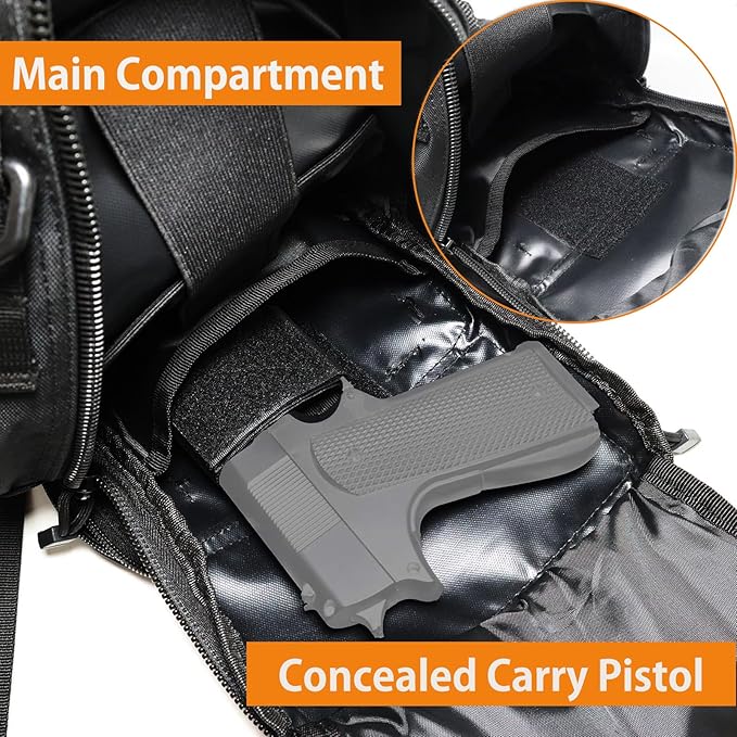 Tactical Sling Bag Backpack for Men Molle Shoulder Bag Pack Daypack Backpack for Hunting Hiking Traveling Camping