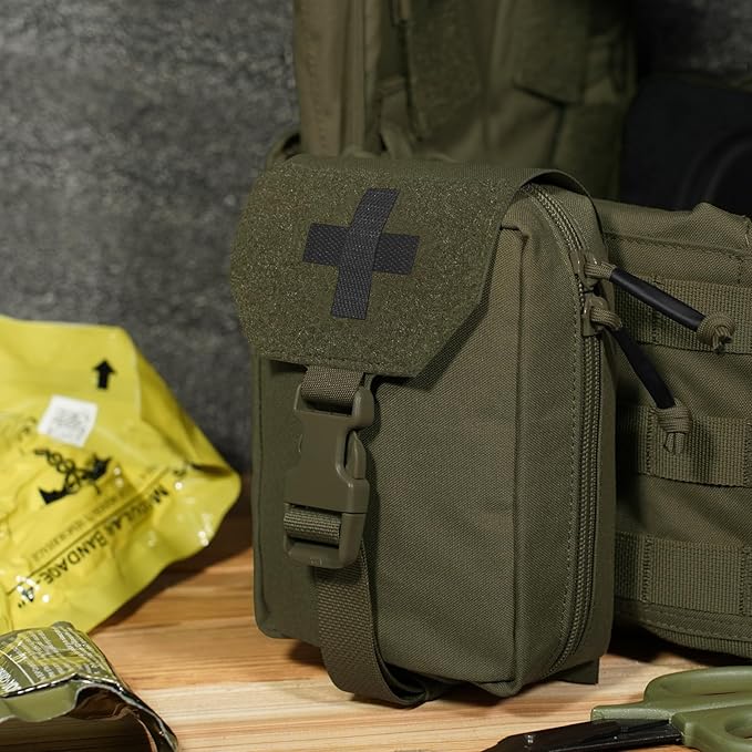 PETAC GEAR Tactical Rip Away Medical IFAK Pouch Tear Off First Aid EDC Pouches Molle &amp Belt Outdoor Emergency Survival Bag