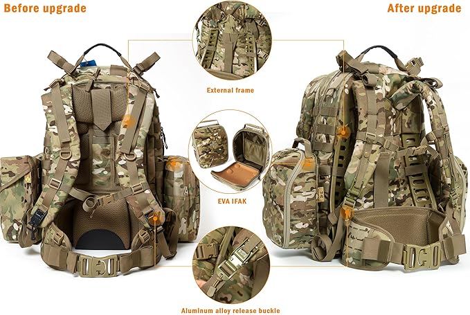 MT Military MOLLE 2 Medium Rucksack Army Tactical Large Backpack 3 Days Assault Pack