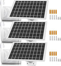 3 Pack 7W Solar Panel Charger Compatible with SimpliSafe Outdoor Camera/Simplisafe Series 2 Wyze Battery Cam Pro Cam Outdoor V1 V2 Camera Solar Panel with Micro USB USB C Adapter IP65 Waterproof