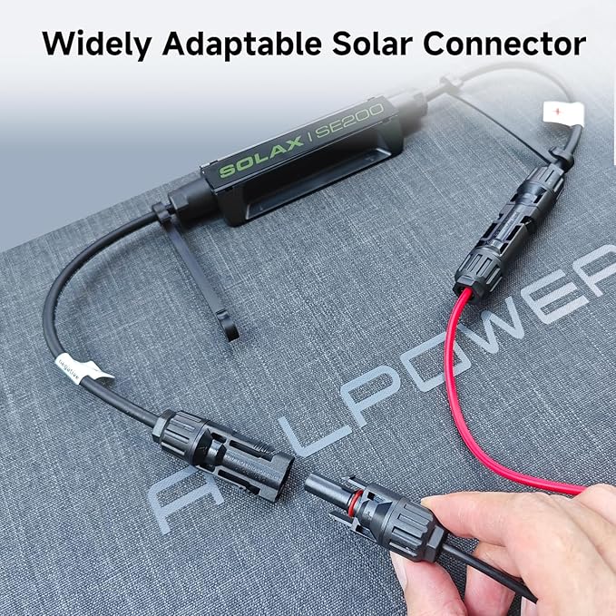 ALLPOWERS 200 Watt Portable Solar Panel SE200 25% High Efficiency Foldable Solar Charger IP68 Waterproof for Solar Generators Camping RV Off Grid
