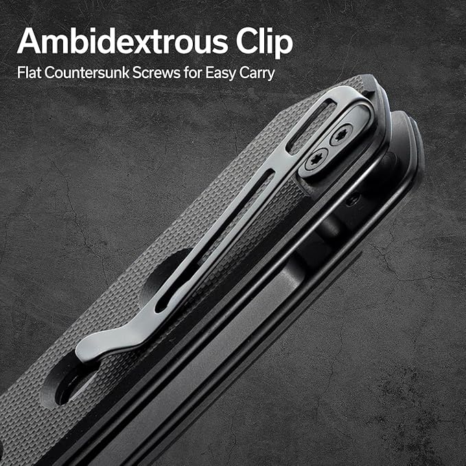 CIVIVI Vision FG Pocket Knife for EDC Superlock Folding Knife with 3.54 Reverse Tanto Nitro-V Blade G-10 Handle Ideal Gift for Men Women C22036-1