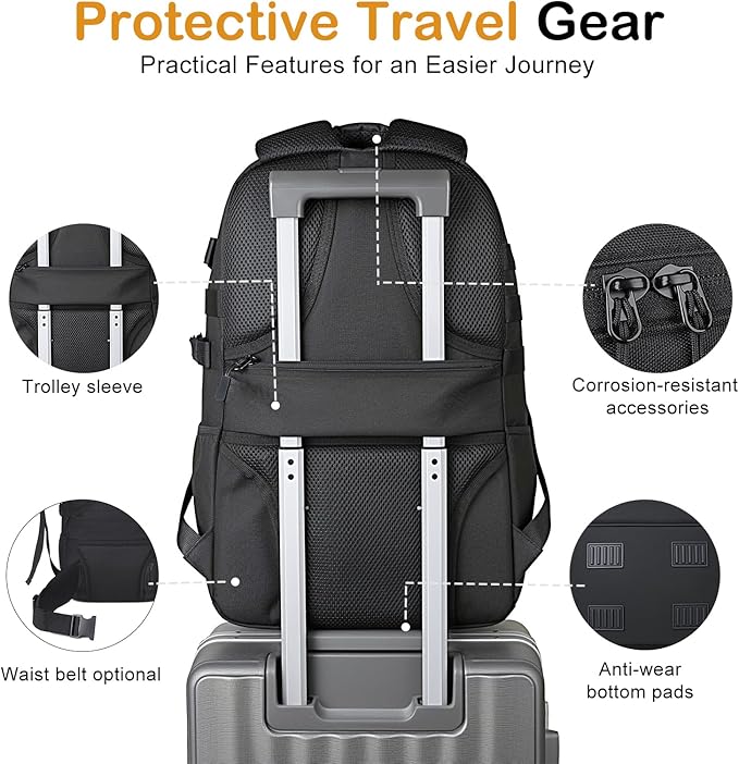 Tactical Backpack 35L MOLLE Laptop Backpack for Men &amp Women Perfect for 3-Day Travel Hiking Cycling &amp Fishing