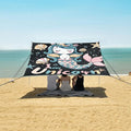 ALAZA Cute Unicorn Mermaid Beach Tent Sun Shelter Portable Canopy Sunshade for Outdoor Camping Picnics Backyard Fun 10x9 ft