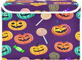 Halloween Storage Baskets with Lids Colorful Halloween Pumpkin Collapsible Bins Stackable Fabric Linen Baskets Closet Organizer Container 16.5x12.6x11.8