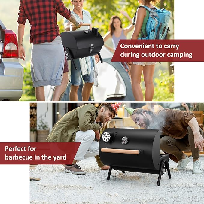 Portable Charcoal Grill Set of 12 Leonyo Tabletop Charcoal Grills Compact Small BBQ Grill with Griddle Accessories for Outdoor Camping Patio Backyard Beach RV Traveling