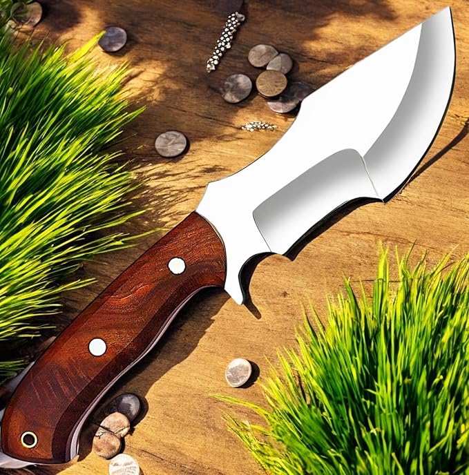 Poshland Custom Handmade Knife – D2 Steel Wooden Handle