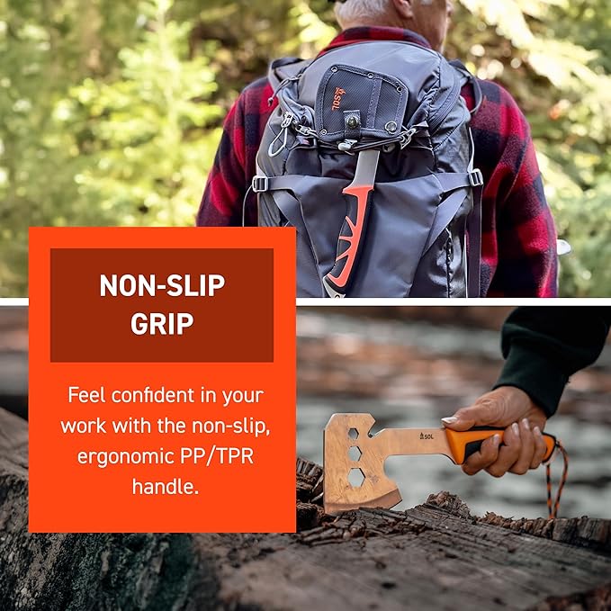 S.O.L. Survive Outdoors Longer SOL Camping Gear Stoke Camp Hatchet