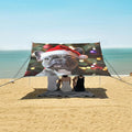 ALAZA French Bulldog Wearing A Santa Hat Beach Tent Sun Shelter Portable Canopy Sunshade for Outdoor Camping Picnics Backyard Fun 10x9 ft