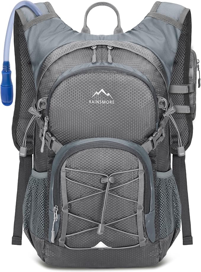 Hydration Backpack with Water Bladder 18L Lightweight Hiking Backpack for Women&ampMen Small Insulated Hydration Water Pack for Hiking Running Cycling Biking