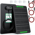 SUNER POWER Waterproof 12W 12V Solar Battery Charger &amp Maintainer PRO Built-in UltraSmart MPPT Charge Controller 12 Volt Solar Panel Trickle Charging Kits for Car Automotive Boat Marine RV Trail