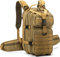 Camo hunting backpacksmall tactical backpack military backpack for men camping backpack 3-day bag(Khaki)