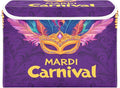 Storage Baskets with Lids Mardi Gras Carnival Mask Collapsible Bins Stackable Fabric Linen Baskets Closet Organizer Container 16.5x12.6x11.8