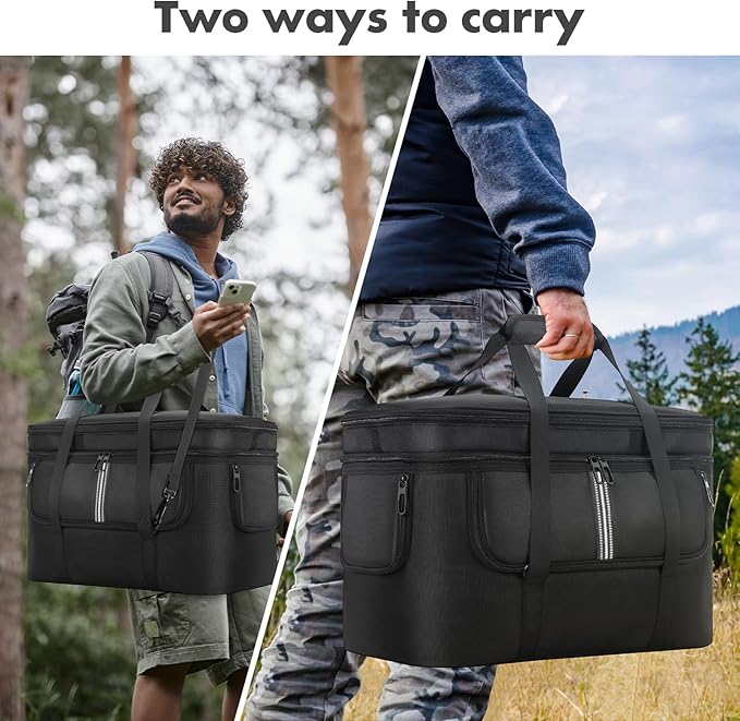 Soft Carrying Bag Compatible with DJI Power 1000 Portable Power Station Storage Case Cover for Outdoor Power Charging Cable and Accessories