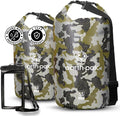 Earth Pak Waterproof Dry Bag - Roll Top Waterproof Backpack Sack (Camo 40L &amp 55L)