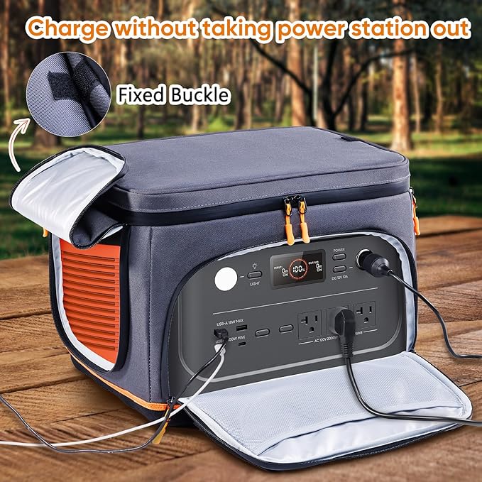 Travel Carrying Case Compatible with Jackery 1000Plus 15001500Pro 2000 Pro Portable Power Station Storage Case with Molded Hard BottomSide Ventilation for Jackery Accessories Solar Generator