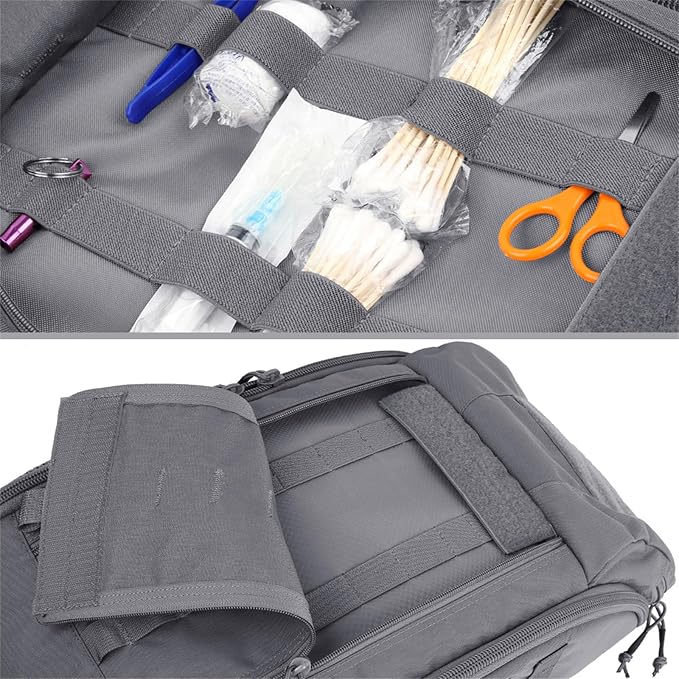 EXCELLENT ELITE SPANKER Medical Backpack Tactical Knapsack Outdoor Rucksack Camping Survival First Aid Backpack（Grey）