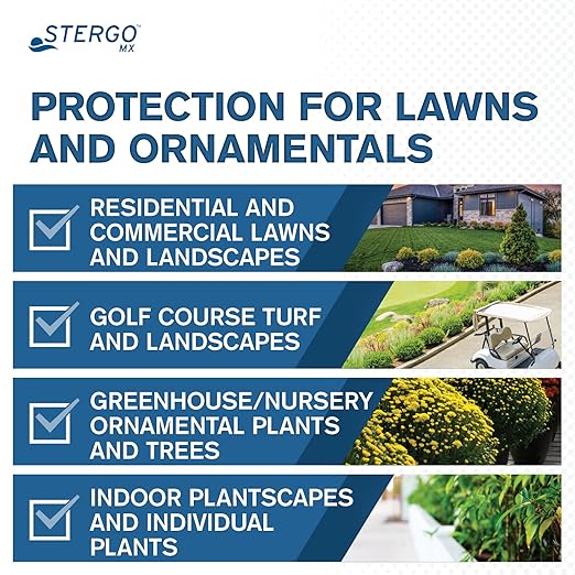 Atticus Stergo MX Mefenoxam Fungicide (32 Ounce) - Fungus Control for Lawns Ornamentals Greenhouse and Nursery
