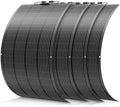 300 Watt Ultra Light Flexible Solar Panel Bendable All Black High Efficiency Monocrystalline Waterproof 24V/12V Perfect for RV Boat Van &amp Uneven Surfaces (Flexible-300W-4PACK)