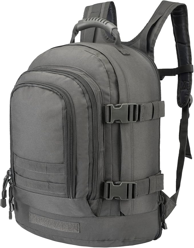 Tactical Backpacks Assault Pack 3 Day Bag Expandable Backpack Out Bag Classic Case Travel Hiking(Gray Not with Belt)