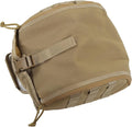 Helmet Bag Pack Camping Helmet Bag Canvas Scratch Prevention Adjustable Helmet Storage Bag for Hard Hats Helmet Military Carrying Pouch for Sports Hunting Shooting (Khaki)