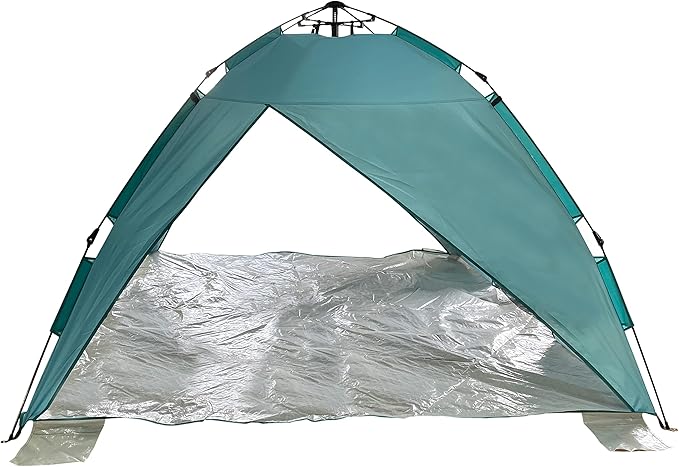 Bliss Hammocks BHT-A39-BT Pop-Up Beach Tent w/Carry Bag for Easy Travel Sun Protection &amp Wind Resistant Waterproof Lightweight Durable Light Blue and Teal