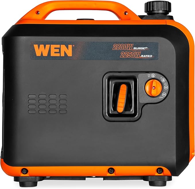 WEN 2800-Watt Dual Fuel Inverter Generator Quiet Portable and Lightweight with Fuel Shut Off and CO Watchdog (DF280iX)