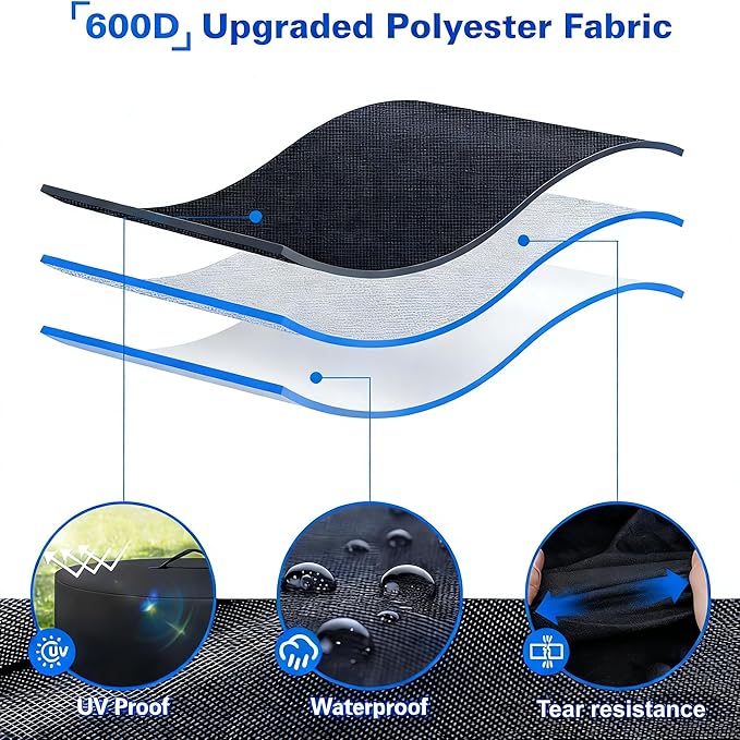 Generator Cover 32x24x24 inch600D Heavy Duty Oxford Generator Covers Waterproof with Secure Windproof Buckle-for Most Generators 5000-10000 Watt