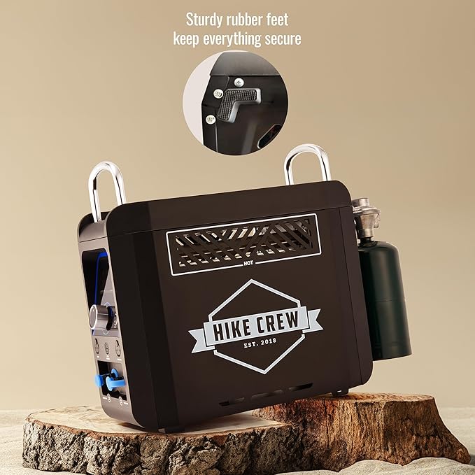 Hike Crew Propane Water Heater &amp Shower Pump | Rechargeable Portable Outdoor Water System w/Shower Head Attachment for Instant Hot Water While Camping Hiking Glamping &amp Vacationing