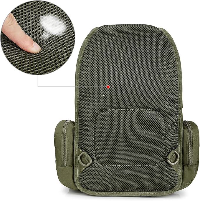 G4Free Large Tactical EDC Sling Bag Backpack Military Molle Bag Single Strap Shoulder Backpack for Men | EDC Adjustable Holder