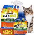 Nature's Mace Cat Repellent Bundle - Training Deterrent Tool for Cats - All-Season Protection for Outdoor &amp Indoor Areas - Gentle for Pets Plants &amp Family - 6 lb Granular &amp 40oz Ready-to