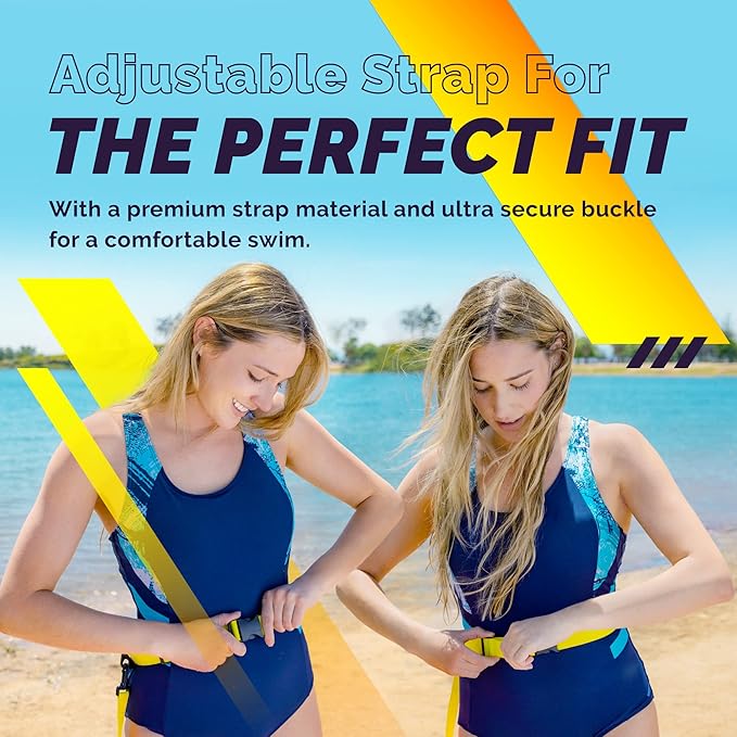 Sunlite Sports Swim Buoy Premium Quality Highly Visible Waterproof Safety Marine Float Training for Open Water Swimming for Swimmers Triatheletes Kayakers Snorkelers Throwable Flotation Device f