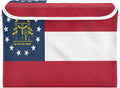 State Of Georgia Ga Flags Storage Containers with Lids Stackable Clothes Organizer Clothes Storage Bins for School