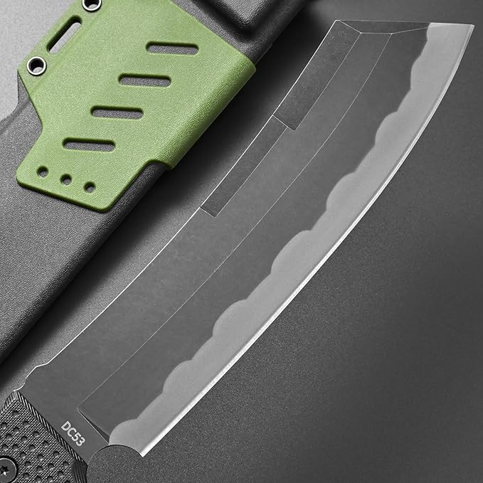 Gtkii GTK10 Fixed Blade Knife DC53 Steel Blade Full Tang Nylon Fiberglass Handle Massive Cool Knifes for Jungle Hunting Camping Bushcraft Adventure