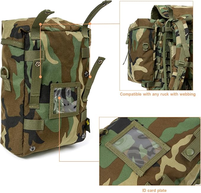 MT 2Pcs US Military MOLLE Sustainment Pouch Army Utility Pouch