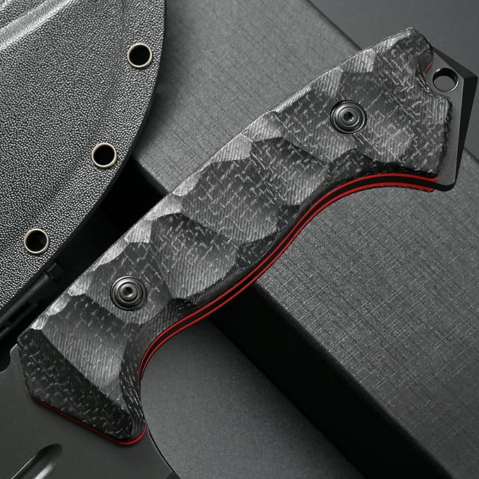 Eafengrow EF154 Fixed Blade Knife Nitro-V Stainless Steel Blade Micarta Handle Full Tang EDC Straight Knife for Outdoor Working Camping