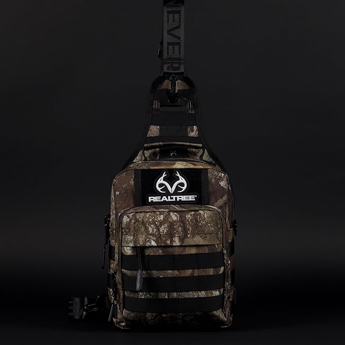 WOLFpak 9L Tactical Sling Bag |Concealed Carry CCW Backpack |Military Crossbody EDC Daypack Molle Chest Shoulder Pack for Hiking Travel Work | (Realtree APX)