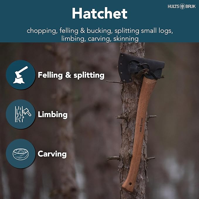 Hults Bruk 840712 Aneby Hatchet - 2 lb Head 20 Handle