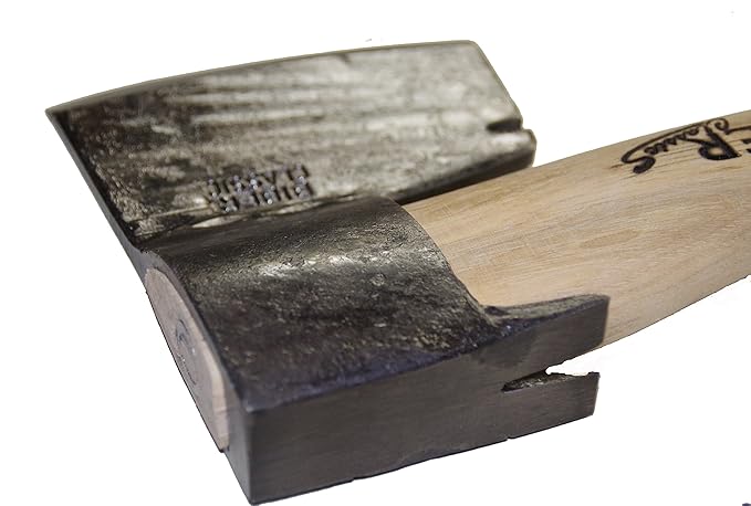 Muller Carpenters Right Bevel Broad Hatchet Axe - 1100 g Head - Hand Forged in Austria - Biber Classic