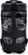 ASA TECHMED Large Tactical Backpack - IFAK Military-Grade Assault Pack Everyday Carry Use Military Backpacks Tactical (Snake Black)