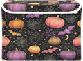 Black Pumpkins Stars Bats Collapsible Storage Bins with Lids Decorative Fabric Cubes Closet Organizer Basket Boxes Containers for Clothes Box Chest Foldin