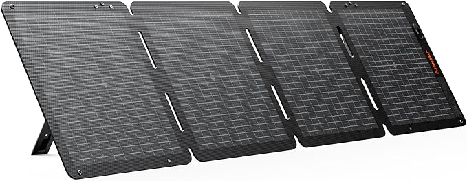 Jackery SolarSaga 100W Air Solar Panel 23% Conversion Efficiency Bifacial Panels IP65 Waterproof Foldable and Portable Solar Charger for Power Stations RVs Camping Off-Grid Life and PV Charging