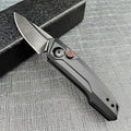 HUAAO Mini Pocket Folding Knife 1.81 Inch Drop Point Blade Aluminum Handle Box OpenerCamping EDC Tool